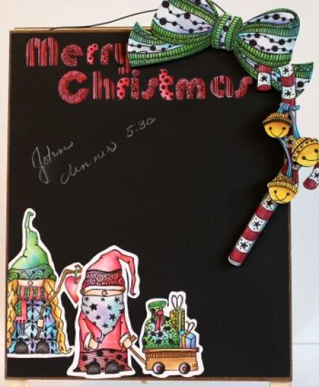 Merry Christmas Chalkboard  E-Packet